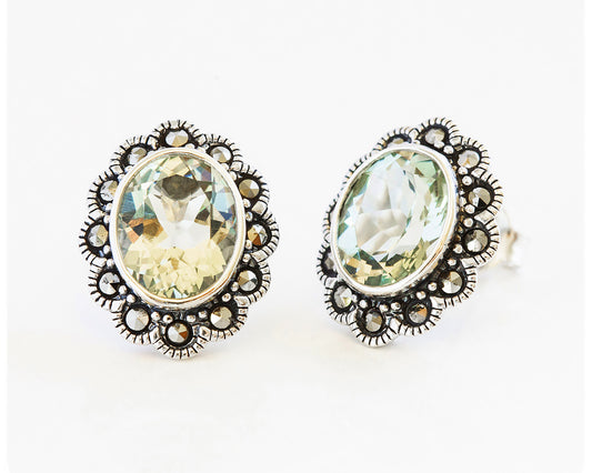 Prasiolite, an alternative birthstone for February and a gorgeous mint green colour - Victoria's Jewellery