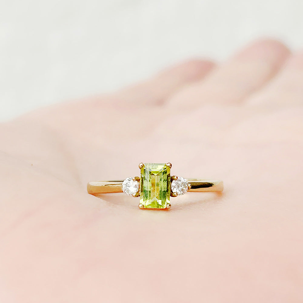 The Bea Ring, Peridot and Diamond