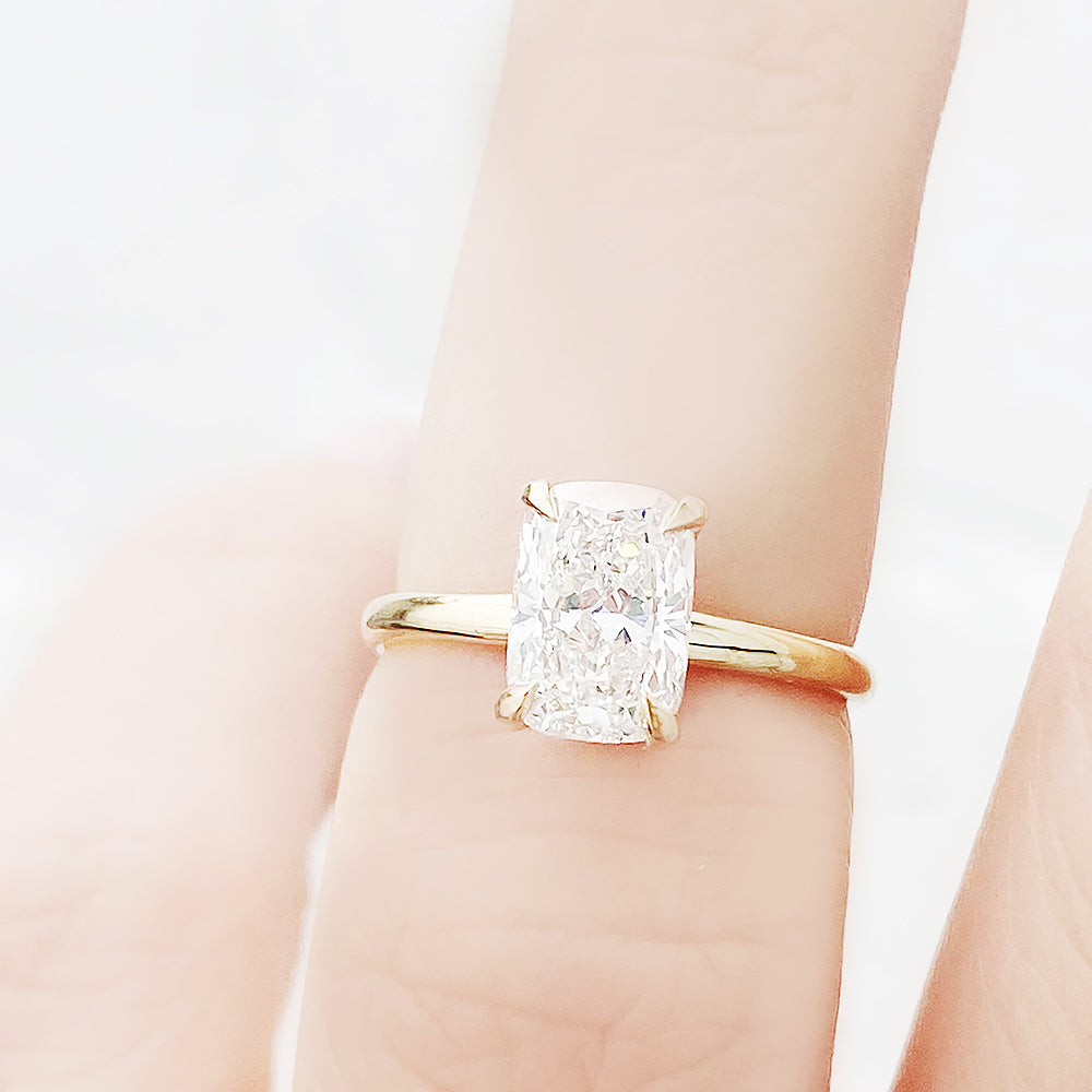 Ivanka, Cushion cut Lab Diamond Ring