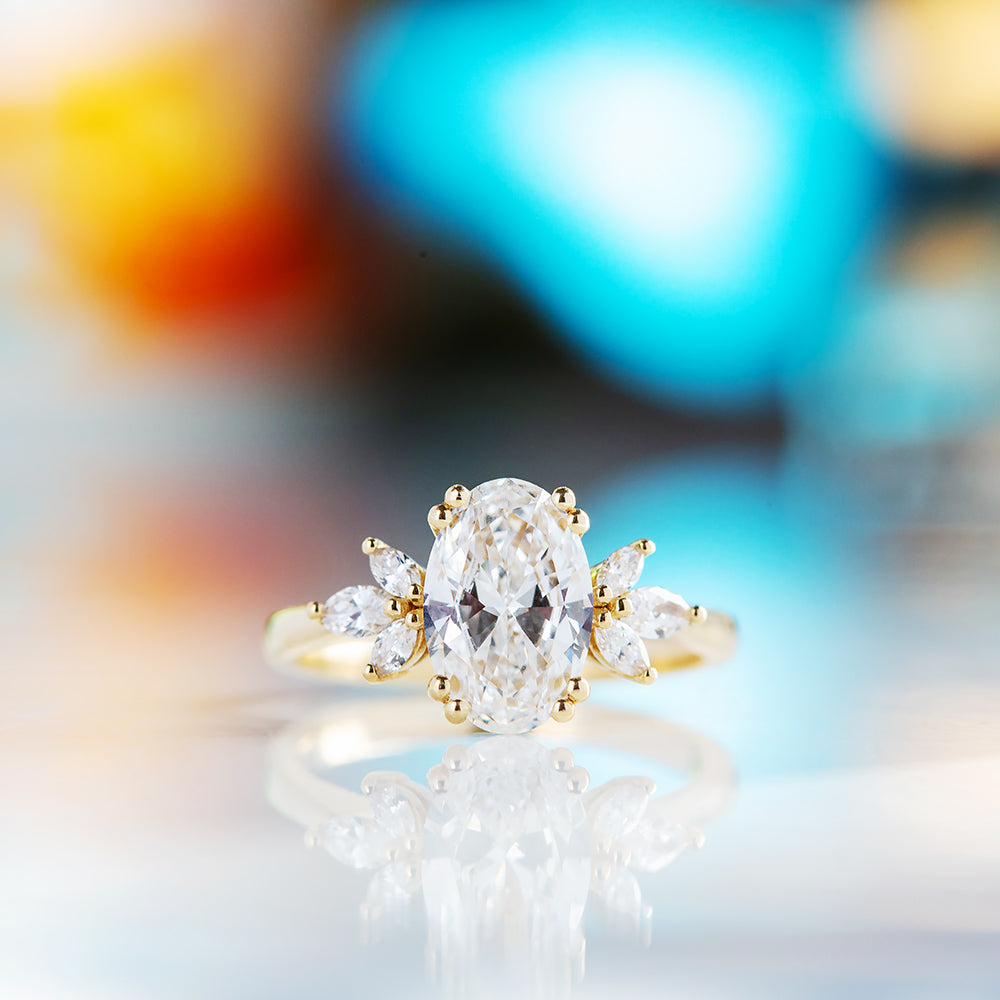Olive, an Oval Lab Diamond Ring - 1.5ct - Victoria's Jewellery