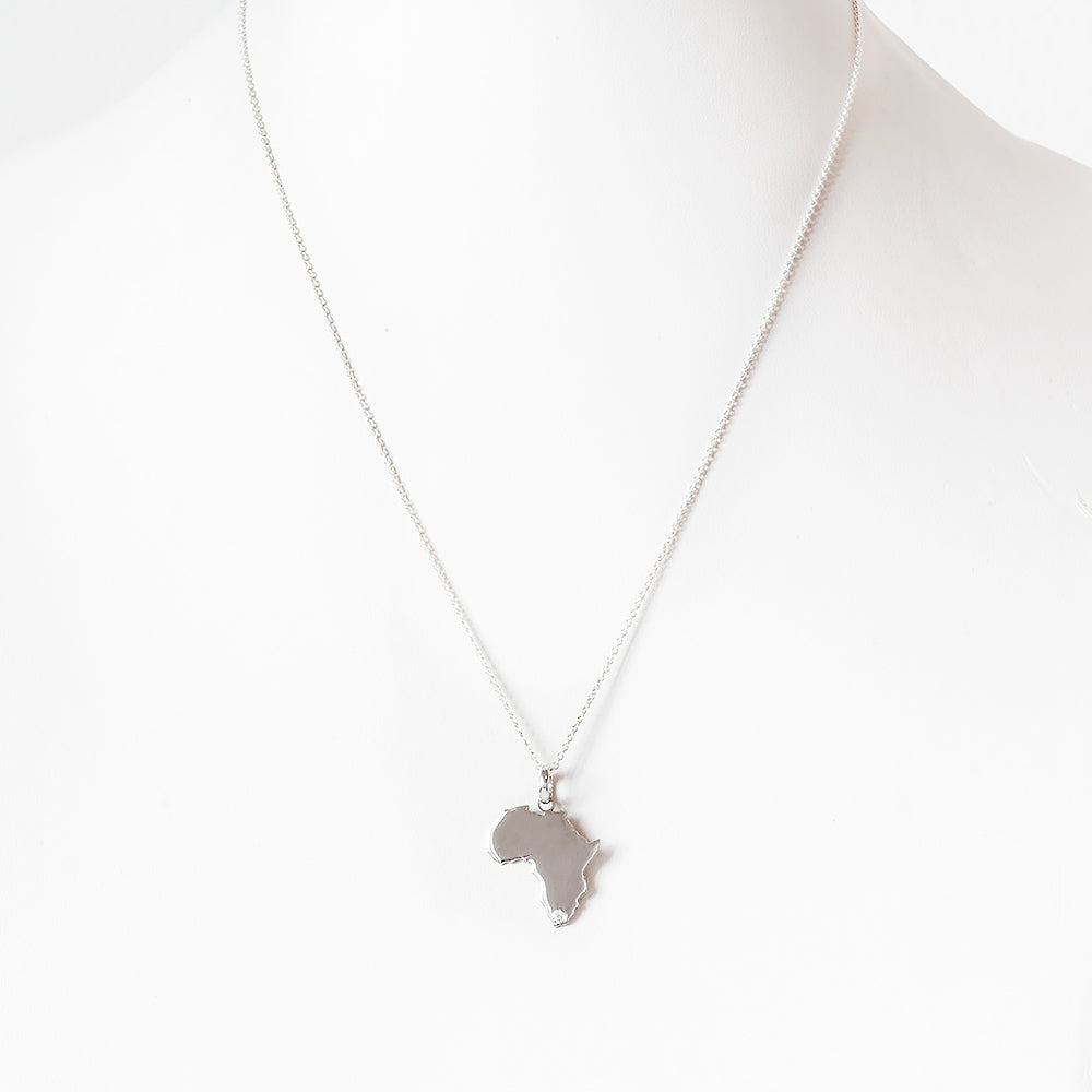 Africa Map with Diamond