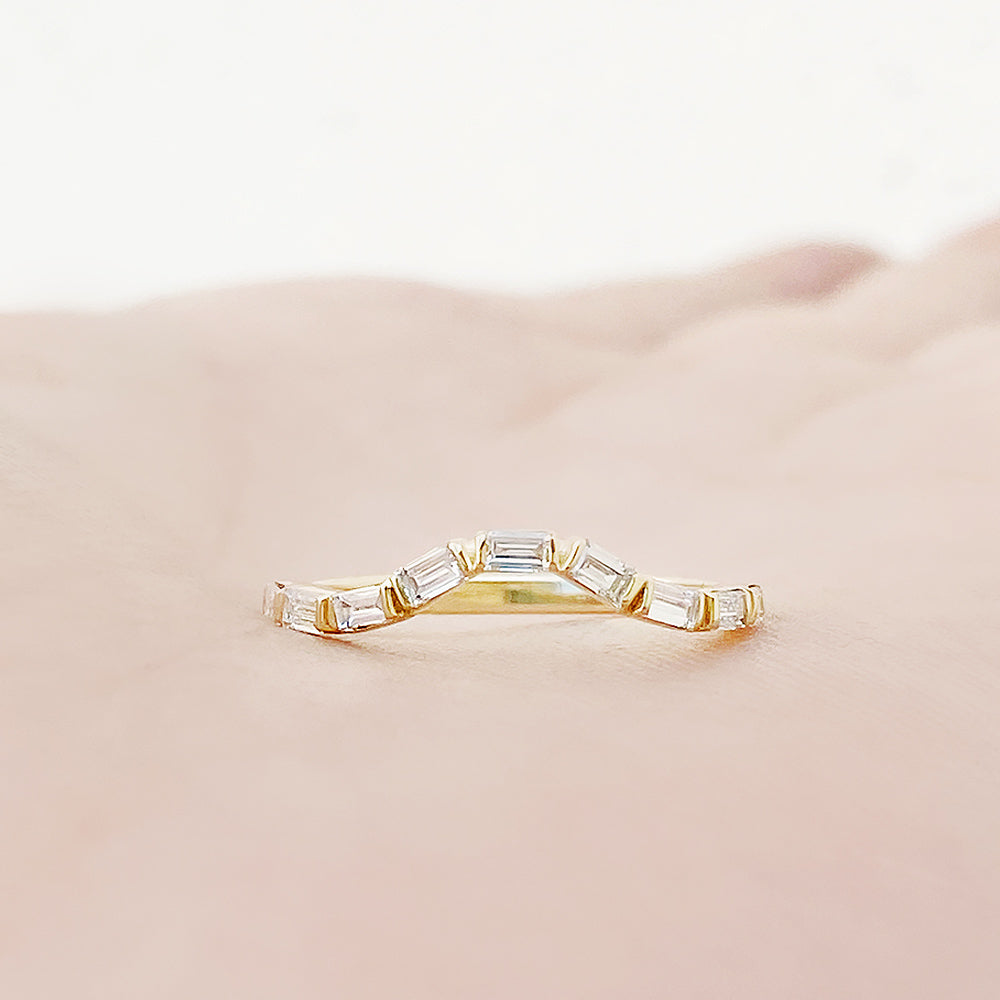 Noari, a Baguette cut Wedding Ring