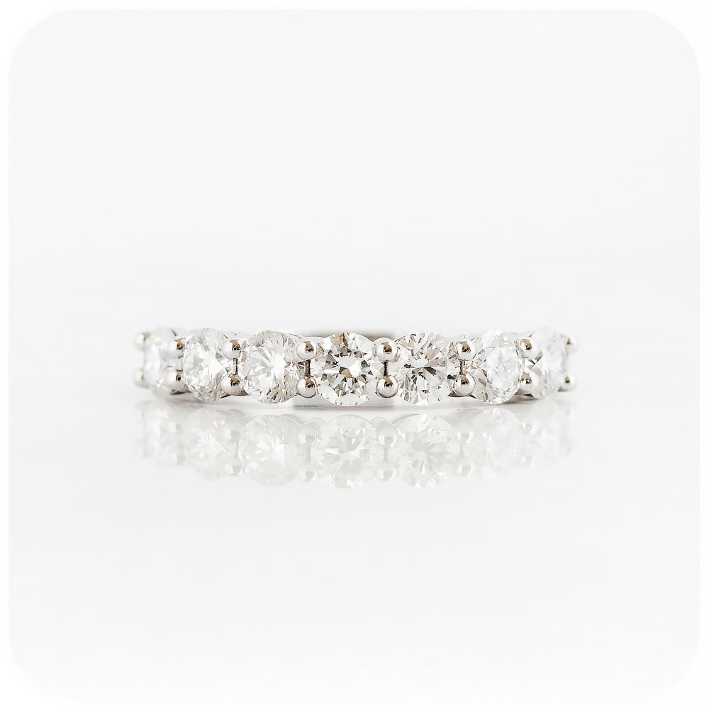 The Seven, a Brilliant cut Lab Diamond Half Eternity Ring - 3.5mm