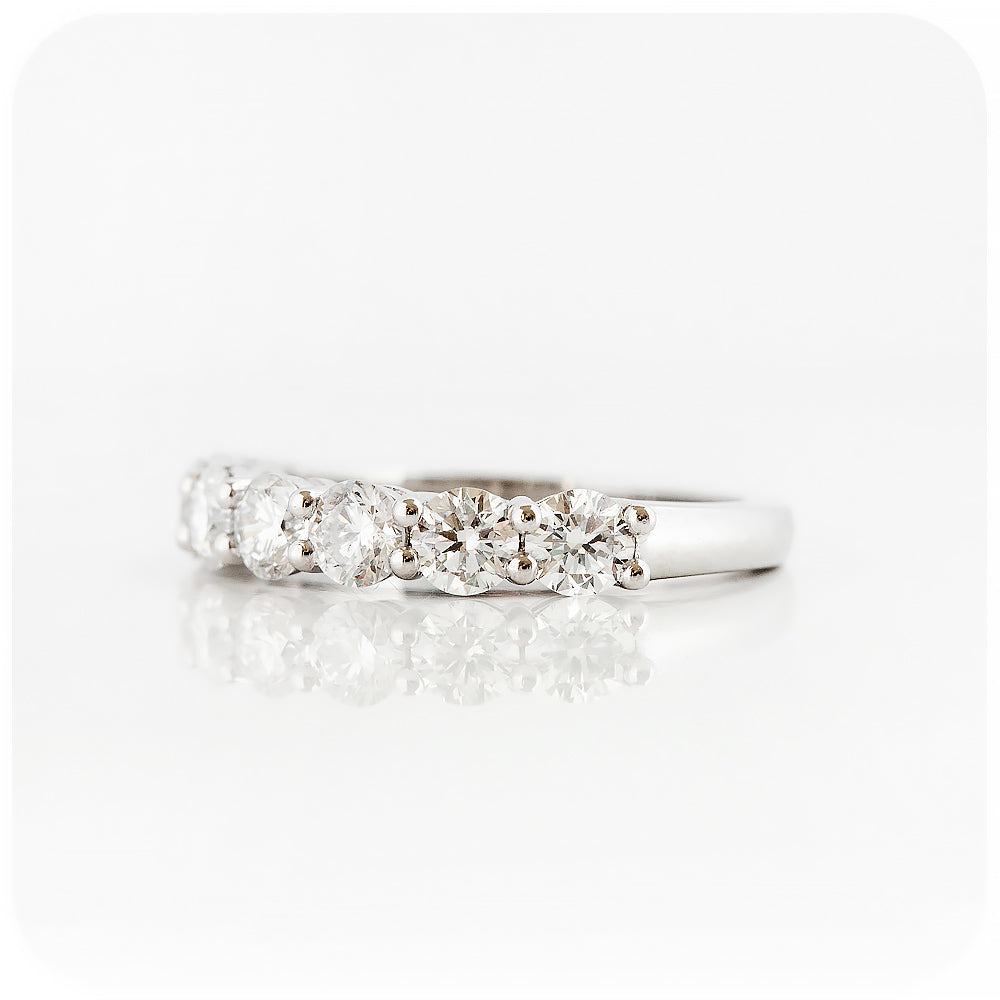 The Seven, a Brilliant cut Lab Diamond Half Eternity Ring - 3.5mm