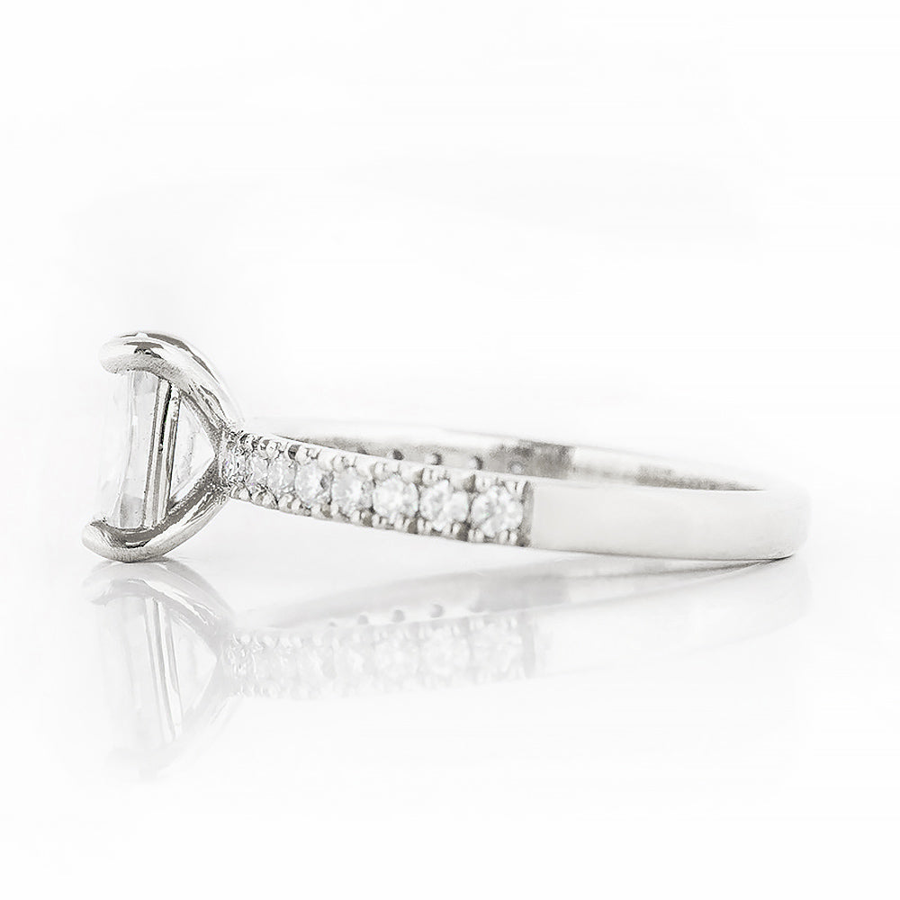 Emma, a Cushion cut Lab Diamond Engagement Ring