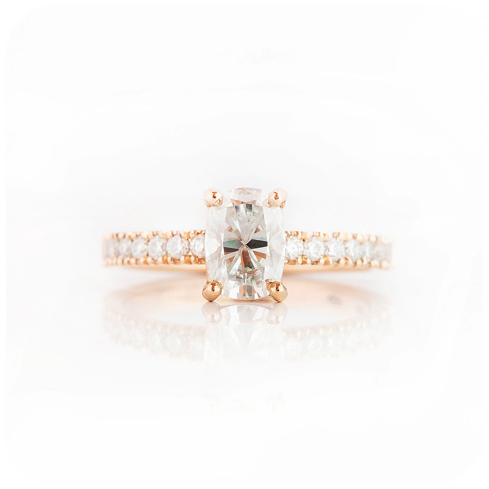 Cushion cut Lab Grown Diamond Engagement Ring - Victoria's Jewellery