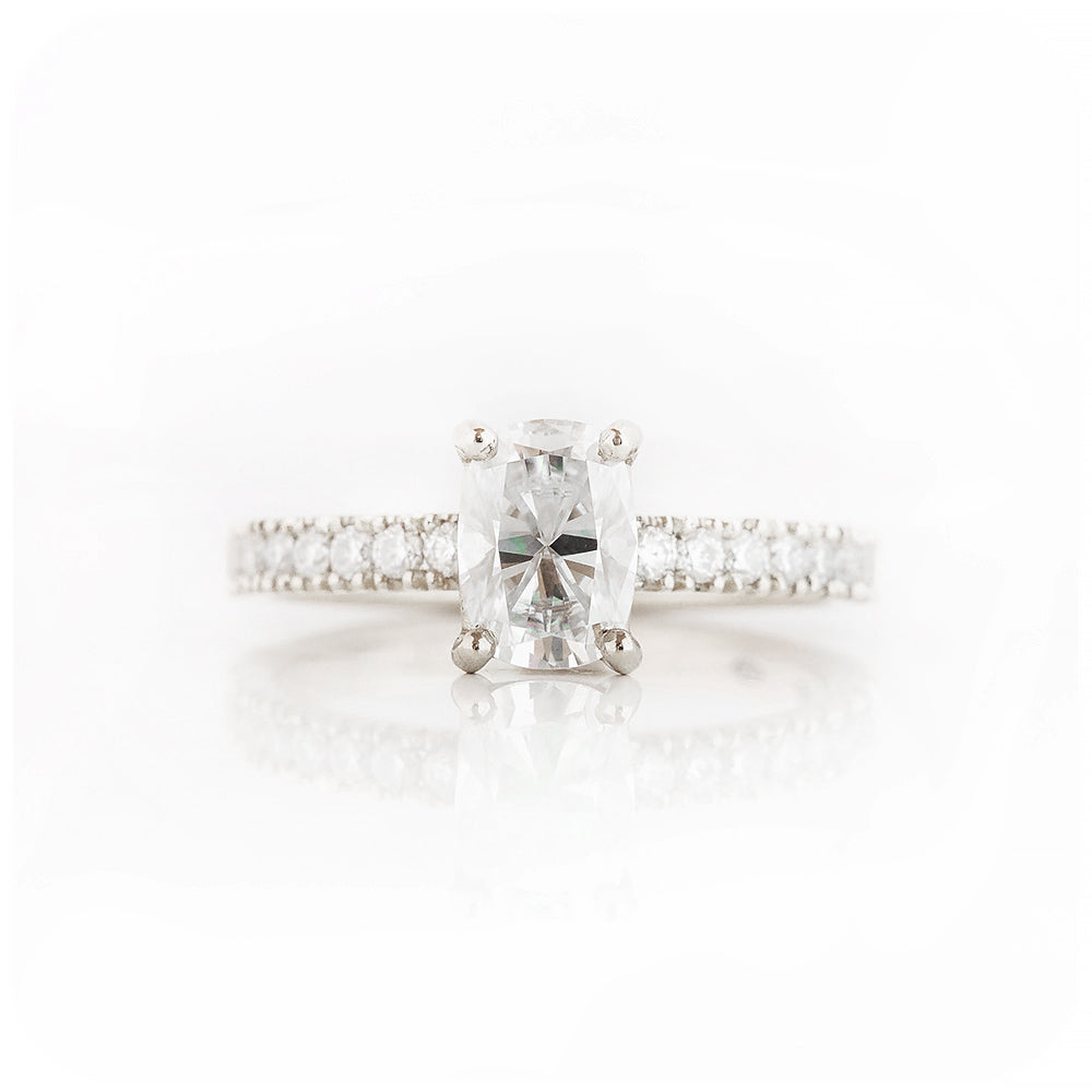 Cushion cut Lab Grown Diamond Engagement Ring - Victoria's Jewellery