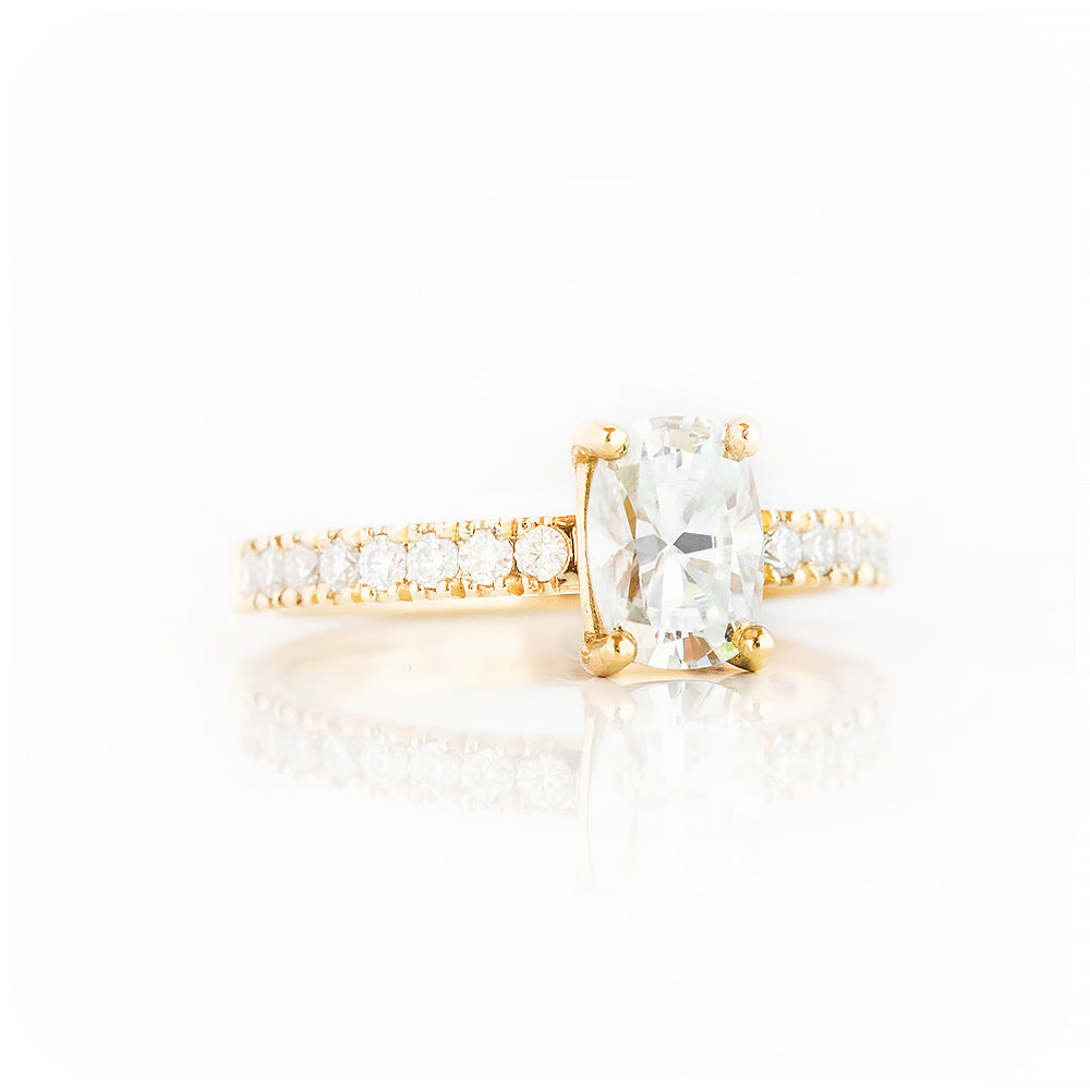 Cushion cut Lab Grown Diamond Engagement Ring - Victoria's Jewellery