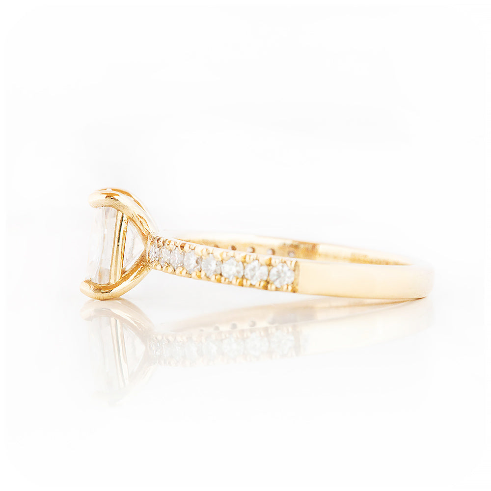 Cushion cut Lab Grown Diamond Engagement Ring - Victoria's Jewellery