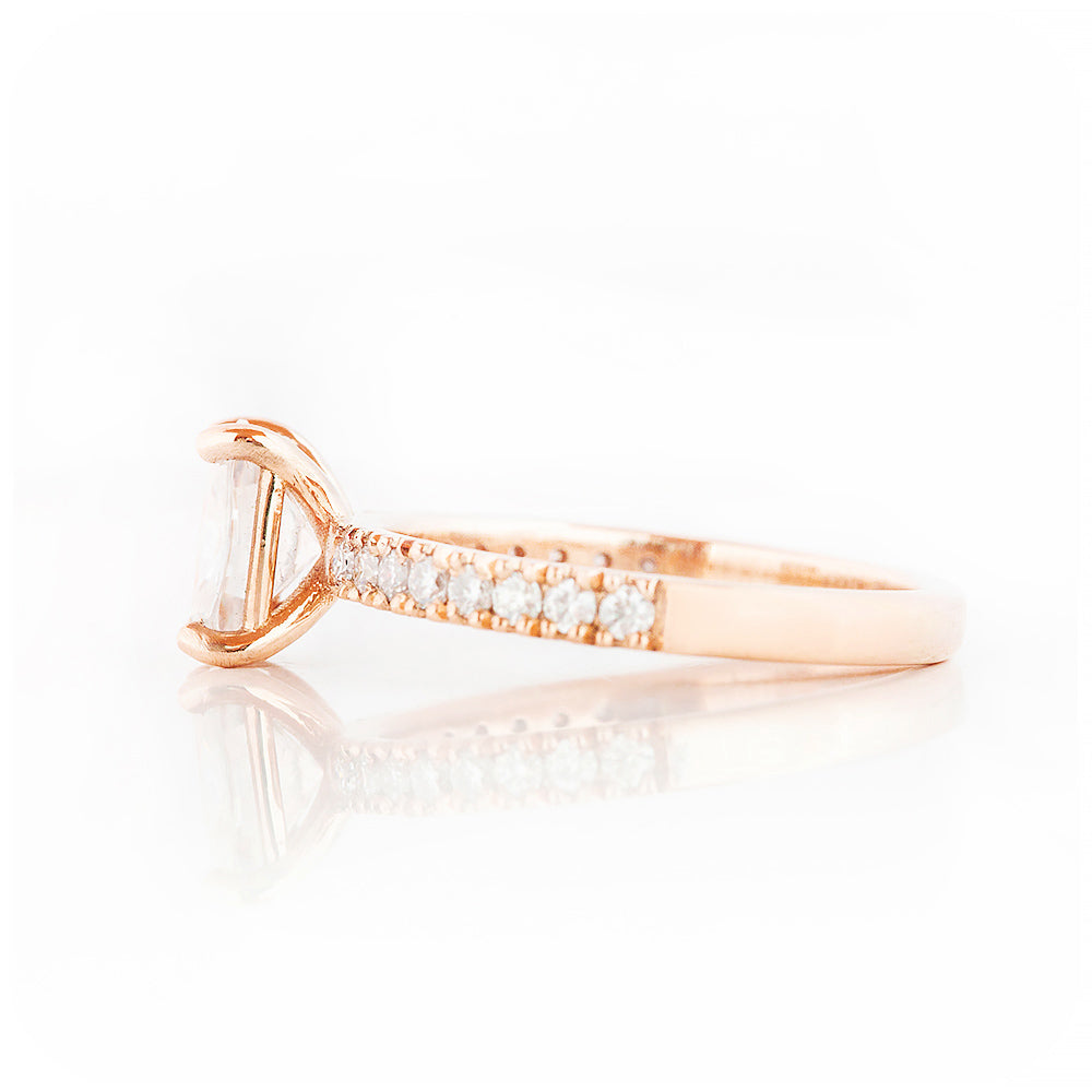 Cushion cut Lab Grown Diamond Engagement Ring - Victoria's Jewellery