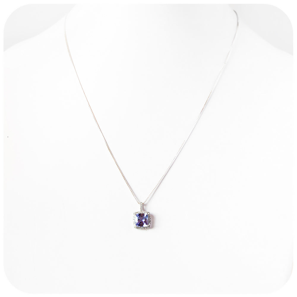 Taylor, a Tanzanite and Diamond Pendant