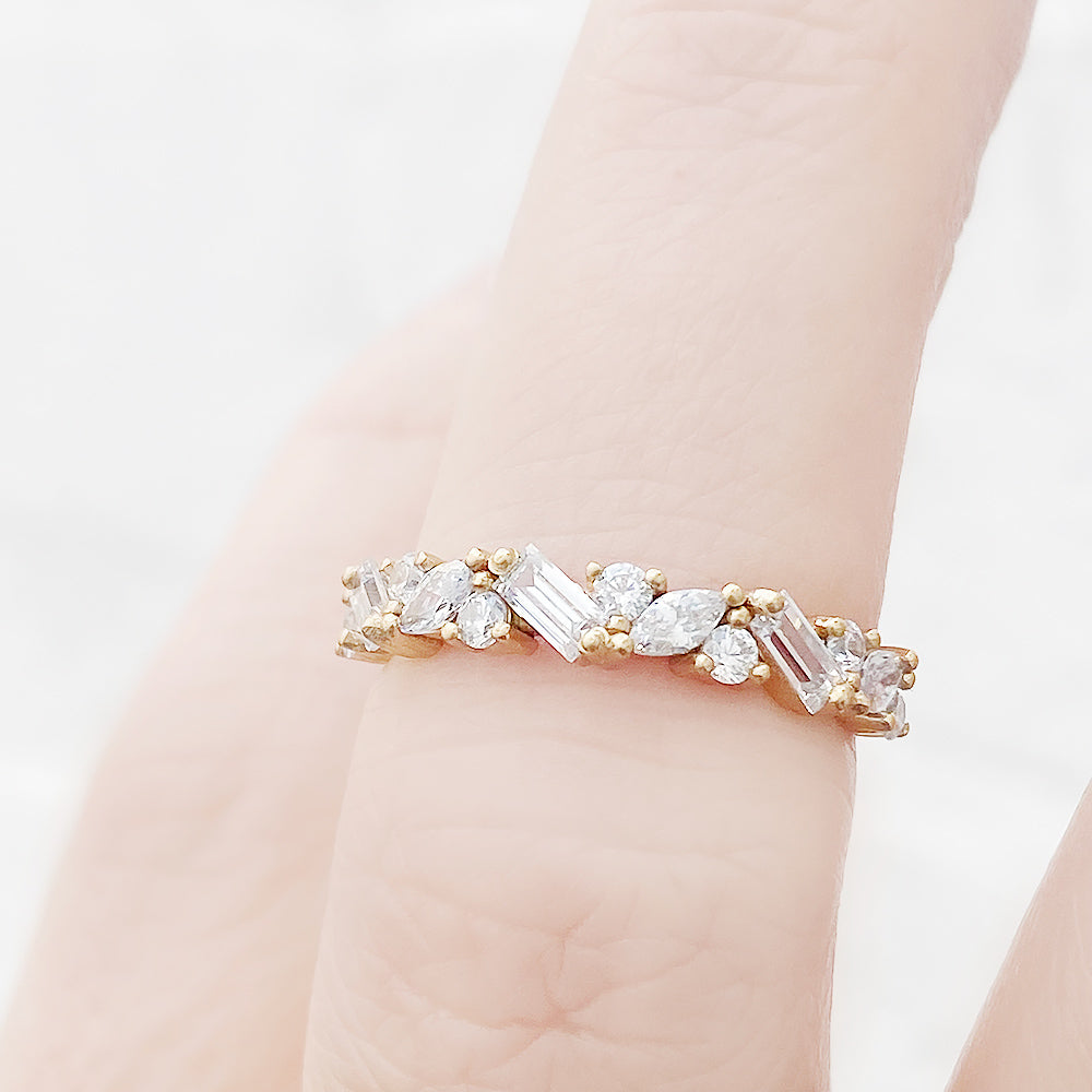 Lab Grown Diamond Wedding Band Ring in Yellow Gold - Victoria's Jewellery