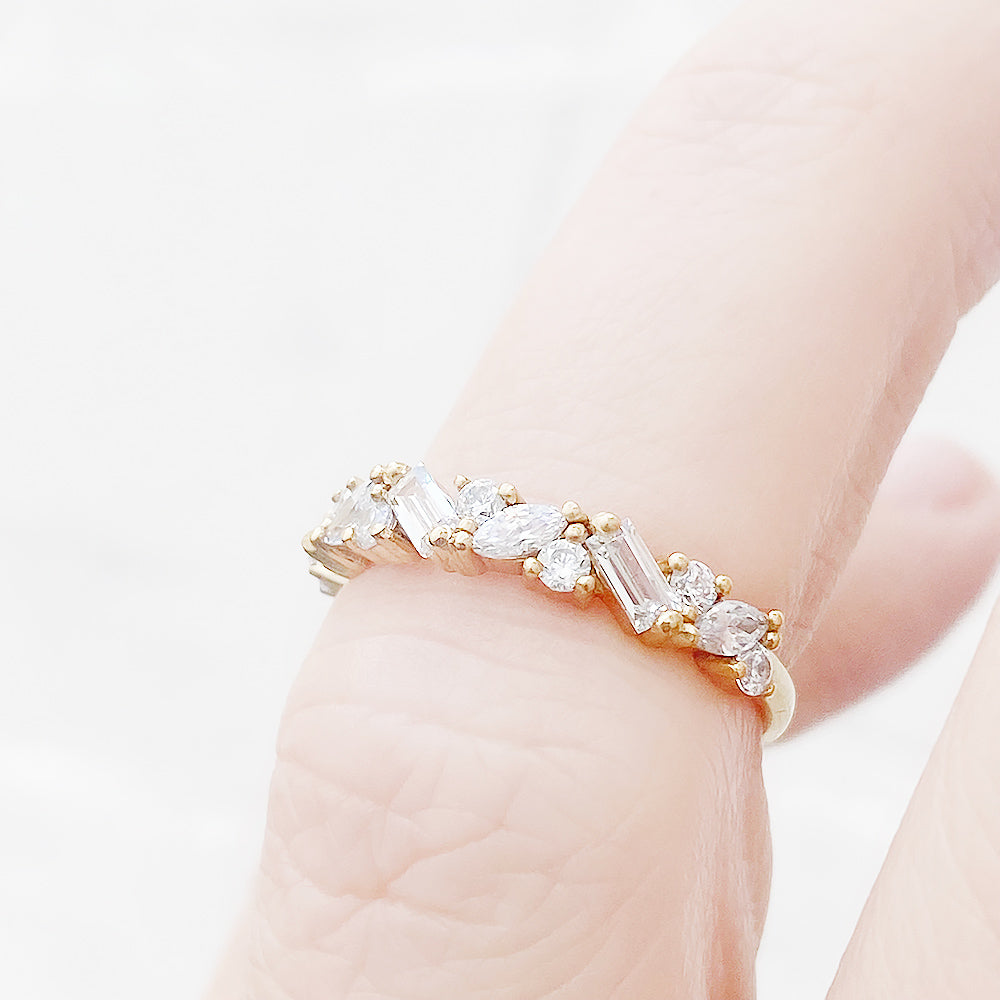 Lab Grown Diamond Wedding Band Ring in Yellow Gold - Victoria's Jewellery