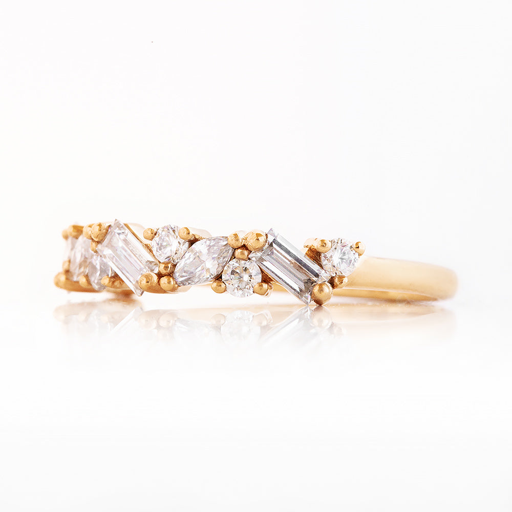 Lab Grown Diamond Wedding Band Ring in Yellow Gold - Victoria's Jewellery