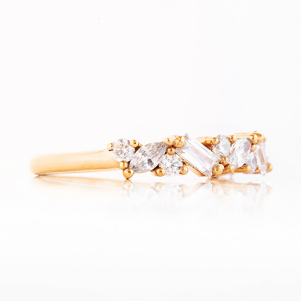Lab Grown Diamond Wedding Band Ring in Yellow Gold - Victoria's Jewellery