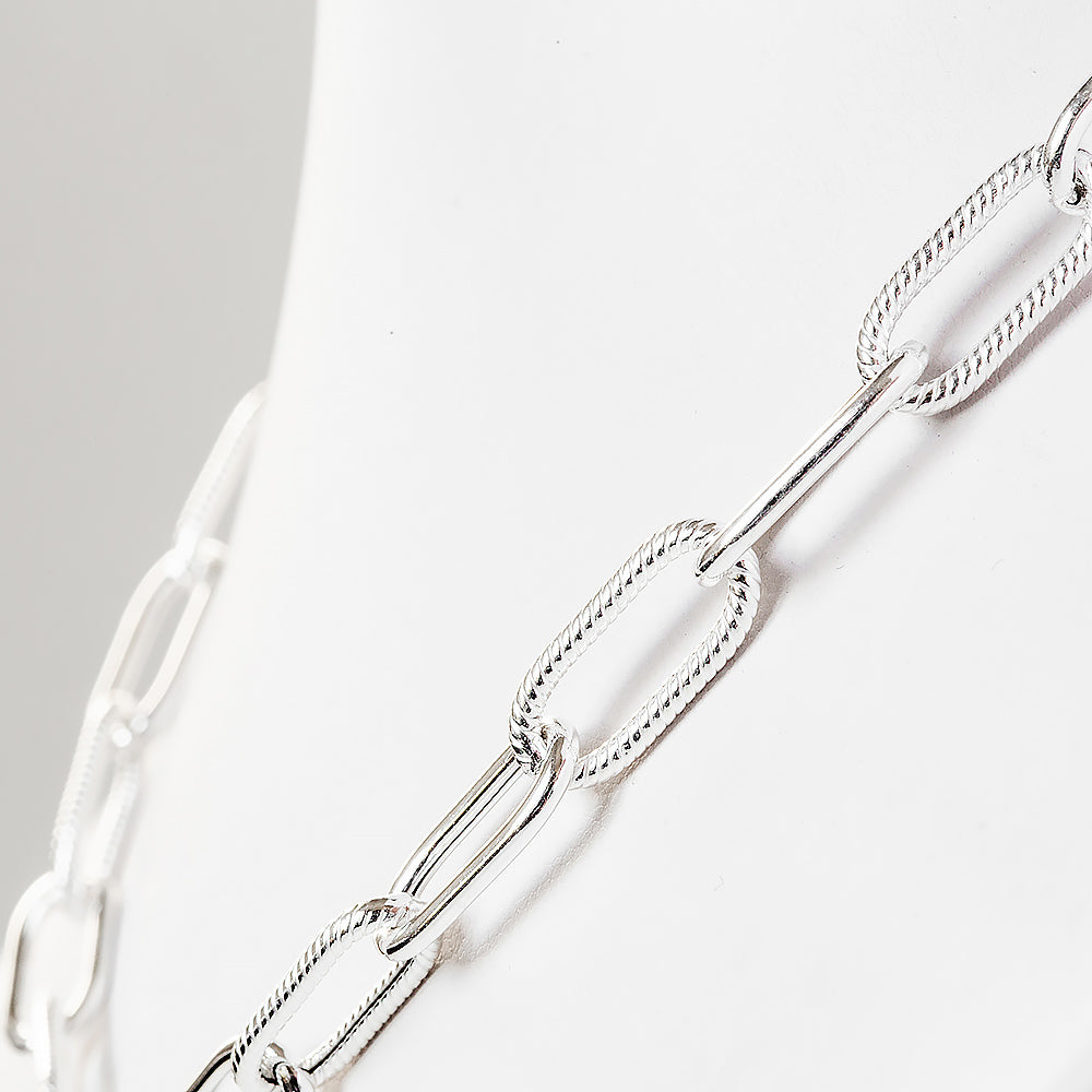 Fancy Large Paper Clip Chain - Victoria's Jewellery