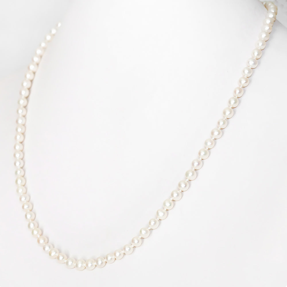 6-7mm White Fresh Water Pearl Necklace