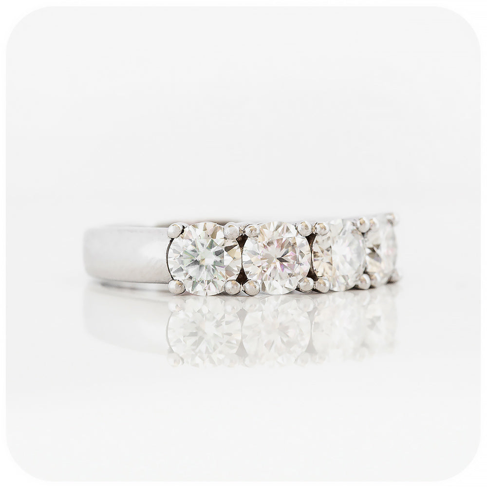 Brilliant cut Lab Grown Diamond Half Eternity Wedding Ring - Victoria's Jewellery