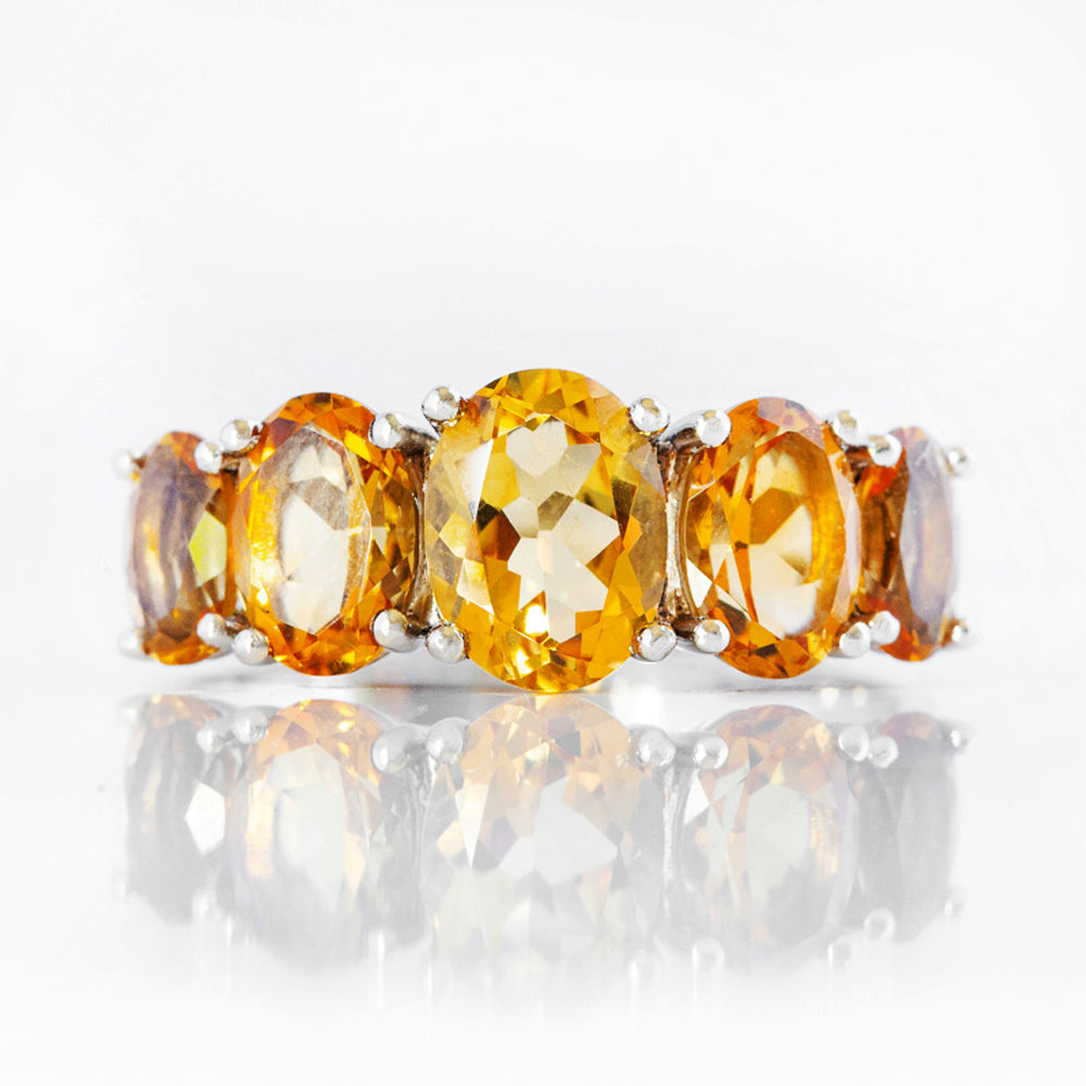 The Citrine Queen Ring