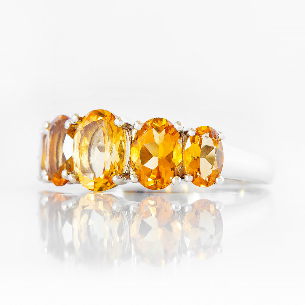 The Citrine Queen Ring