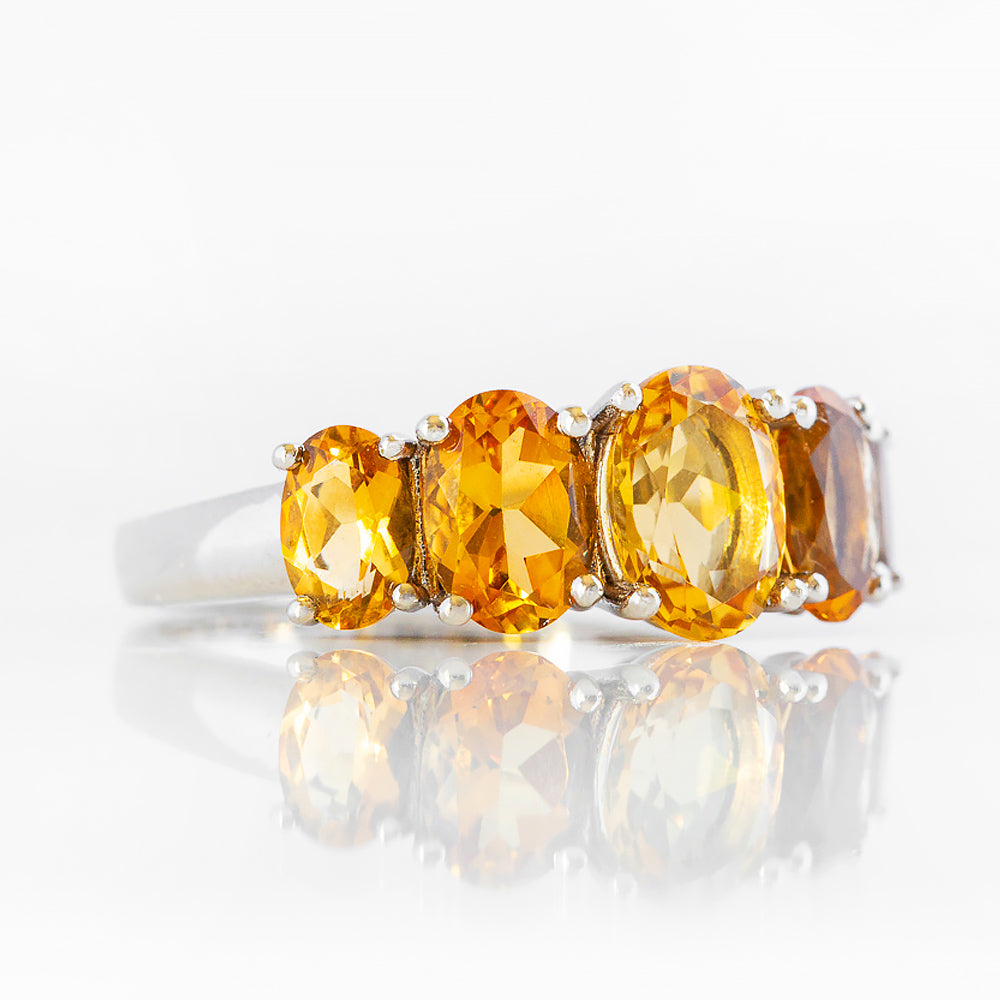 The Citrine Queen Ring