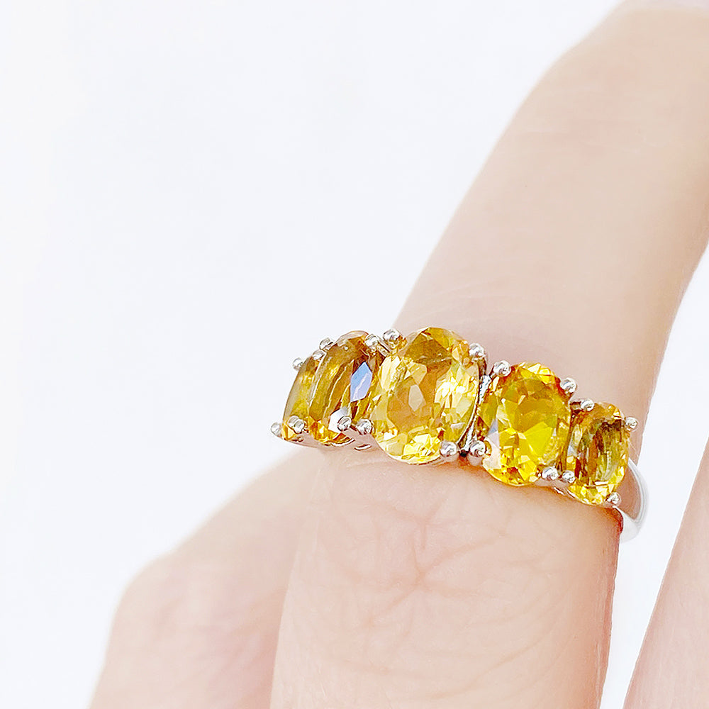 The Citrine Queen Ring