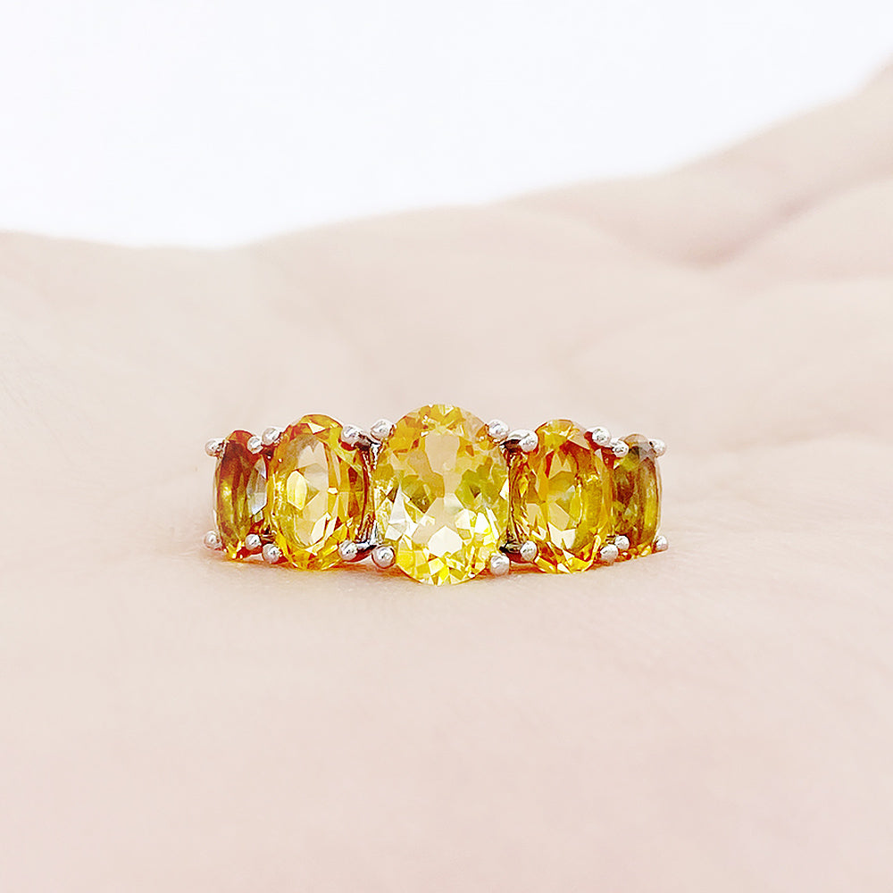 The Citrine Queen Ring