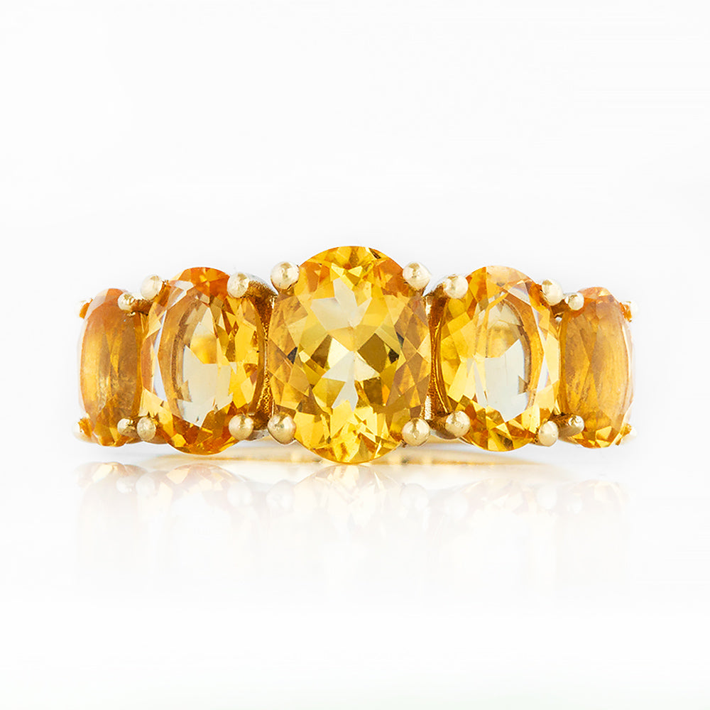 The Citrine Queen Ring