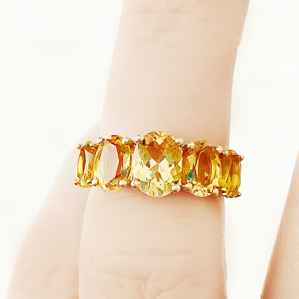 The Citrine Queen Ring