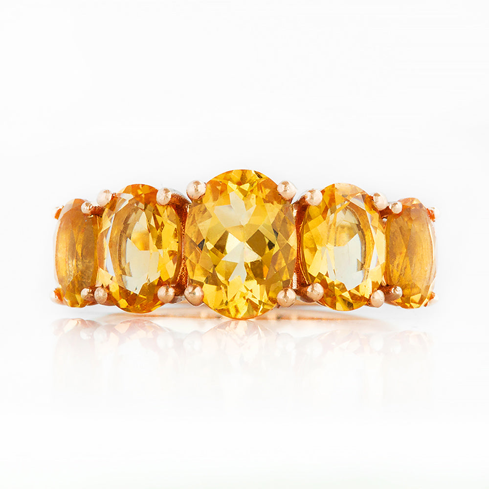 The Citrine Queen Ring