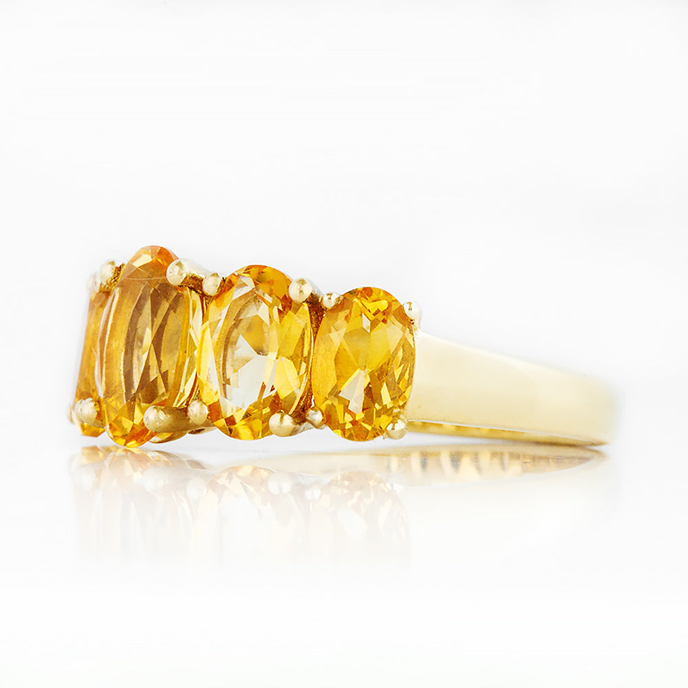 The Citrine Queen Ring