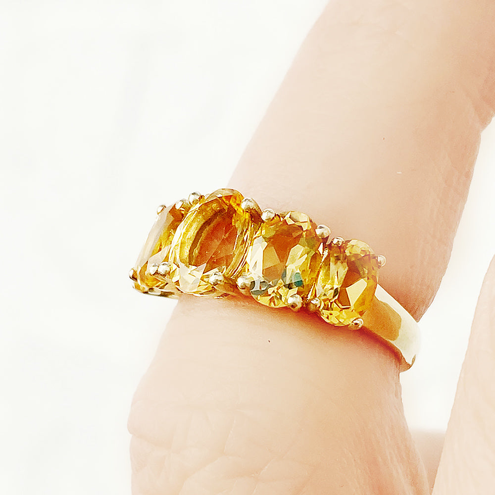 The Citrine Queen Ring