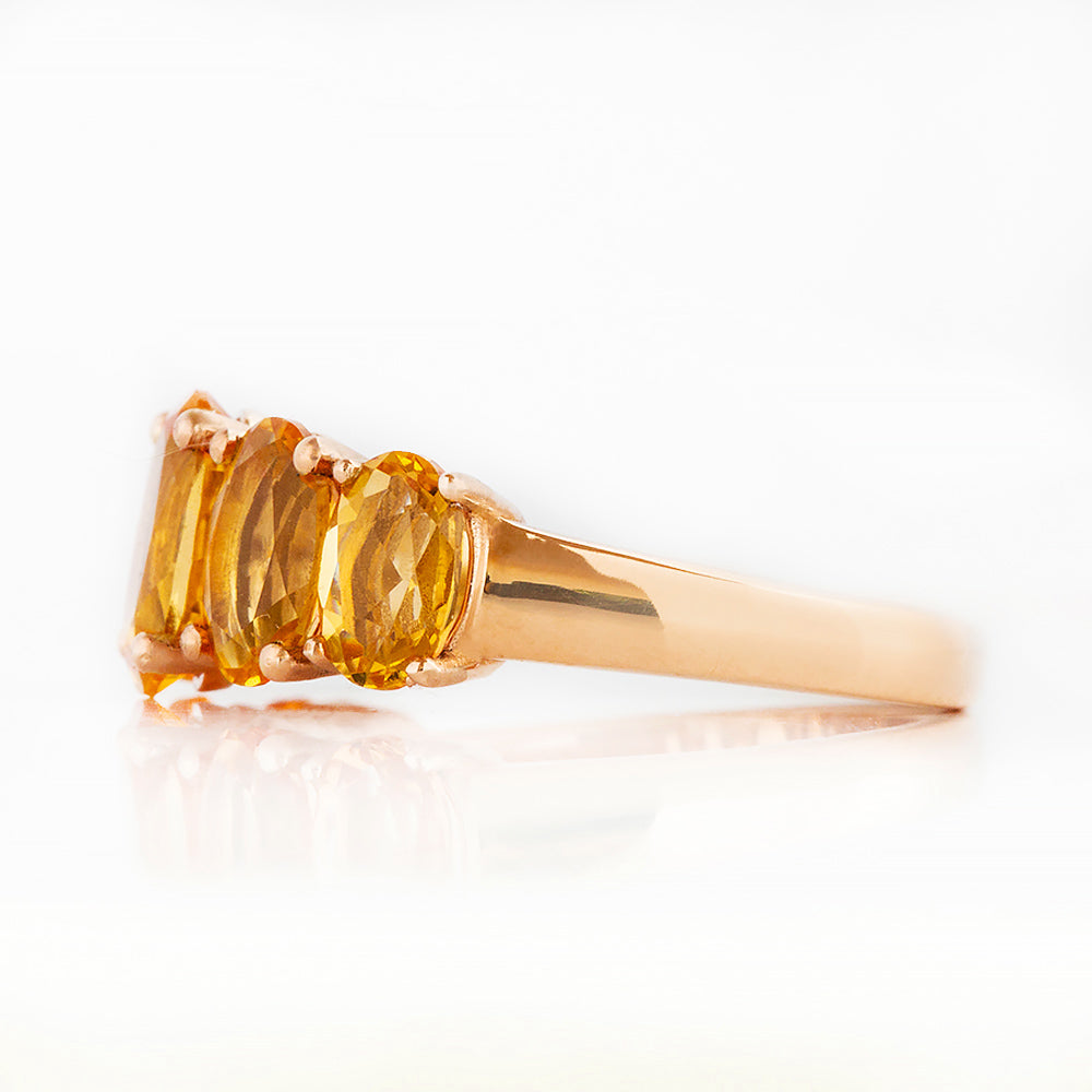 The Citrine Queen Ring