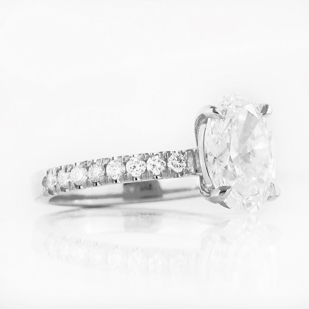 Emma, Oval cut Lab Diamond Engagement Ring - 1.5ct