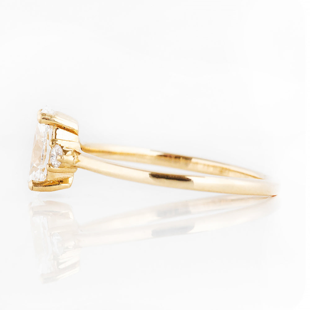 Kelsey, an Oval cut Lab Diamond Ring - 1ct