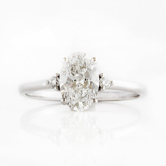 Kelsey, an Oval cut Lab Diamond Ring - 1.5ct