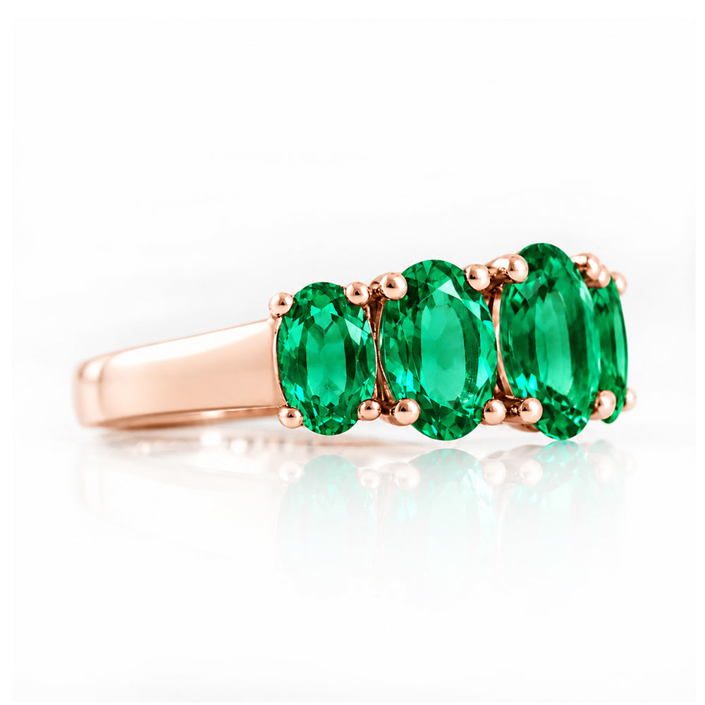 The Lab Grown Emerald Queen Ring