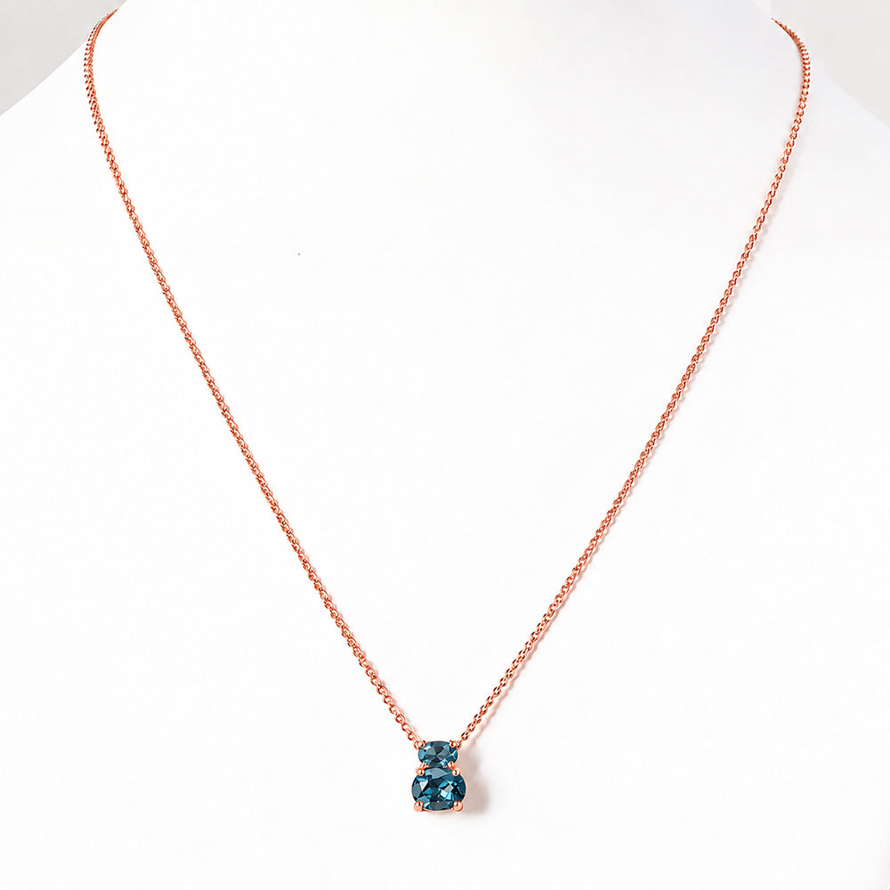 Georgie, London Blue Topaz Necklace