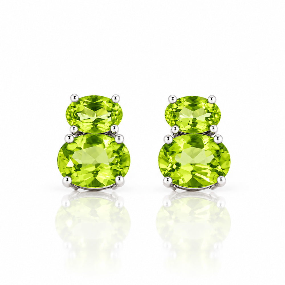 Georgie, Peridot Stud Earrings - Victoria's Jewellery