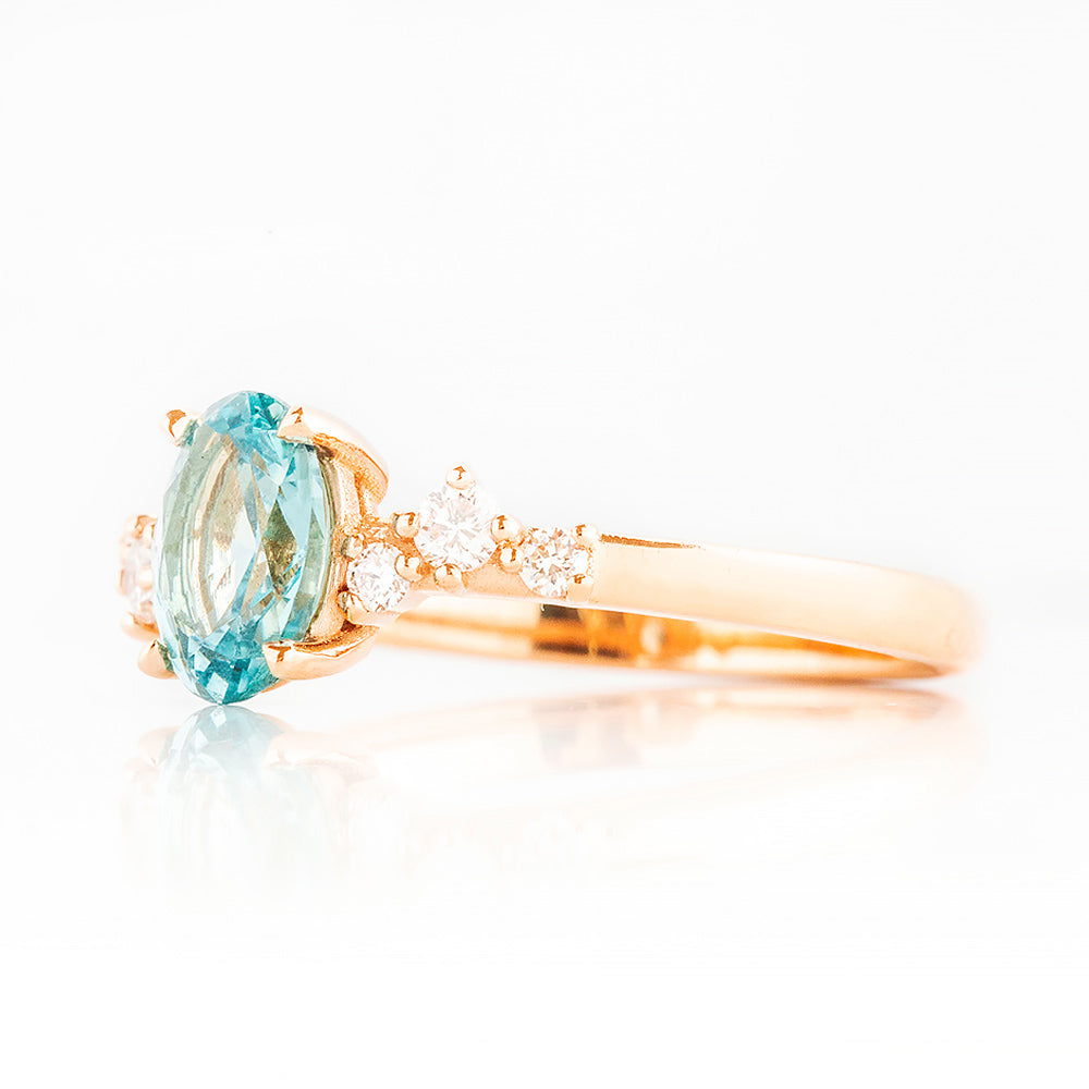 Amani, a Sapphire and Diamond Engagement Ring
