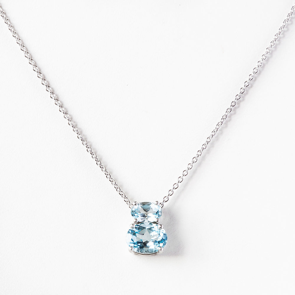 Georgie, Sky Blue Topaz Necklace