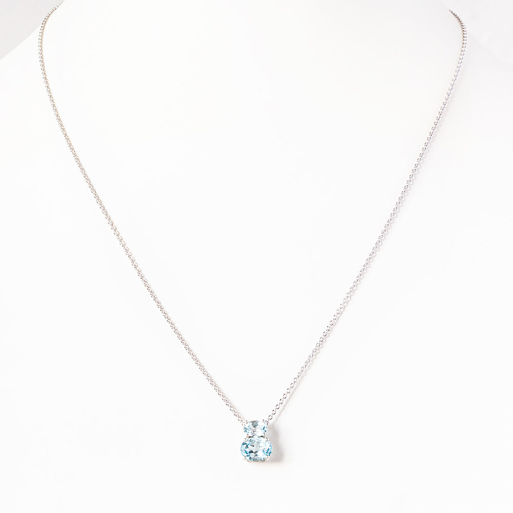 Georgie, Sky Blue Topaz Necklace