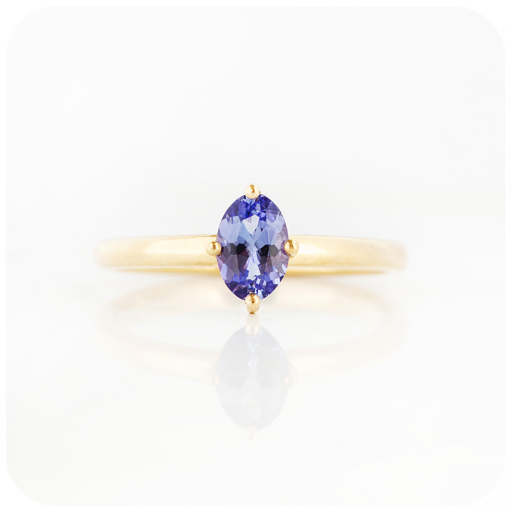Tamsin, a Tanzanite Solitaire Ring
