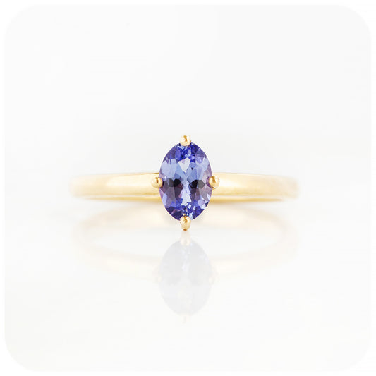 Tamsin, a Tanzanite Solitaire Ring