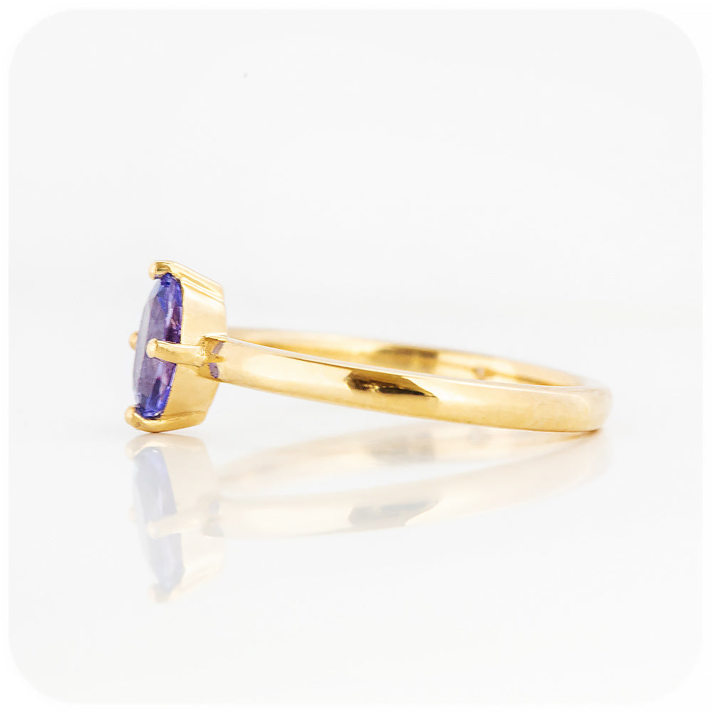 Tamsin, a Tanzanite Solitaire Ring