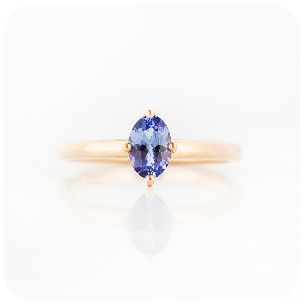 Tamsin, a Tanzanite Solitaire Ring
