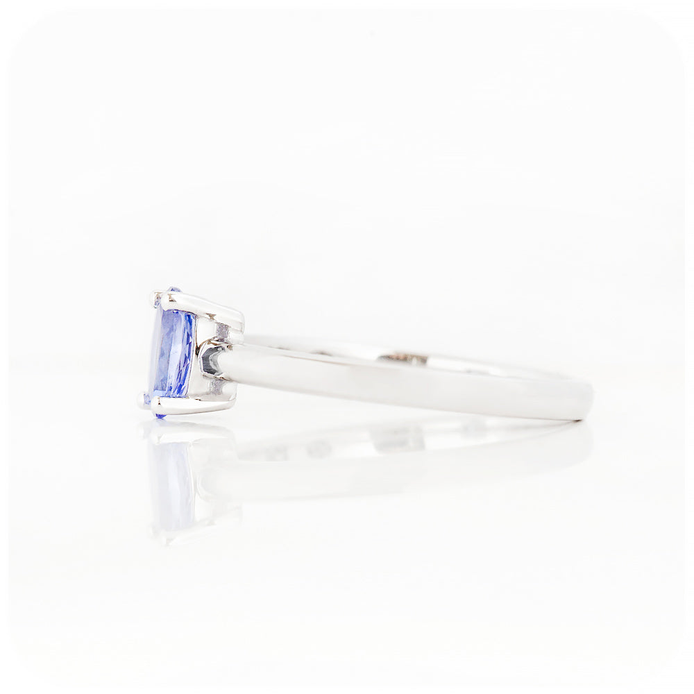 Oval cut Tanzanite Solitaire Ring - Victoria's Jewellery