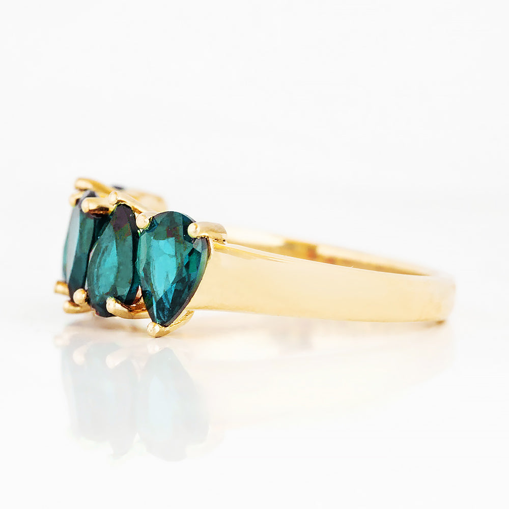 The North-South London Blue Topaz Half Eternity Ring