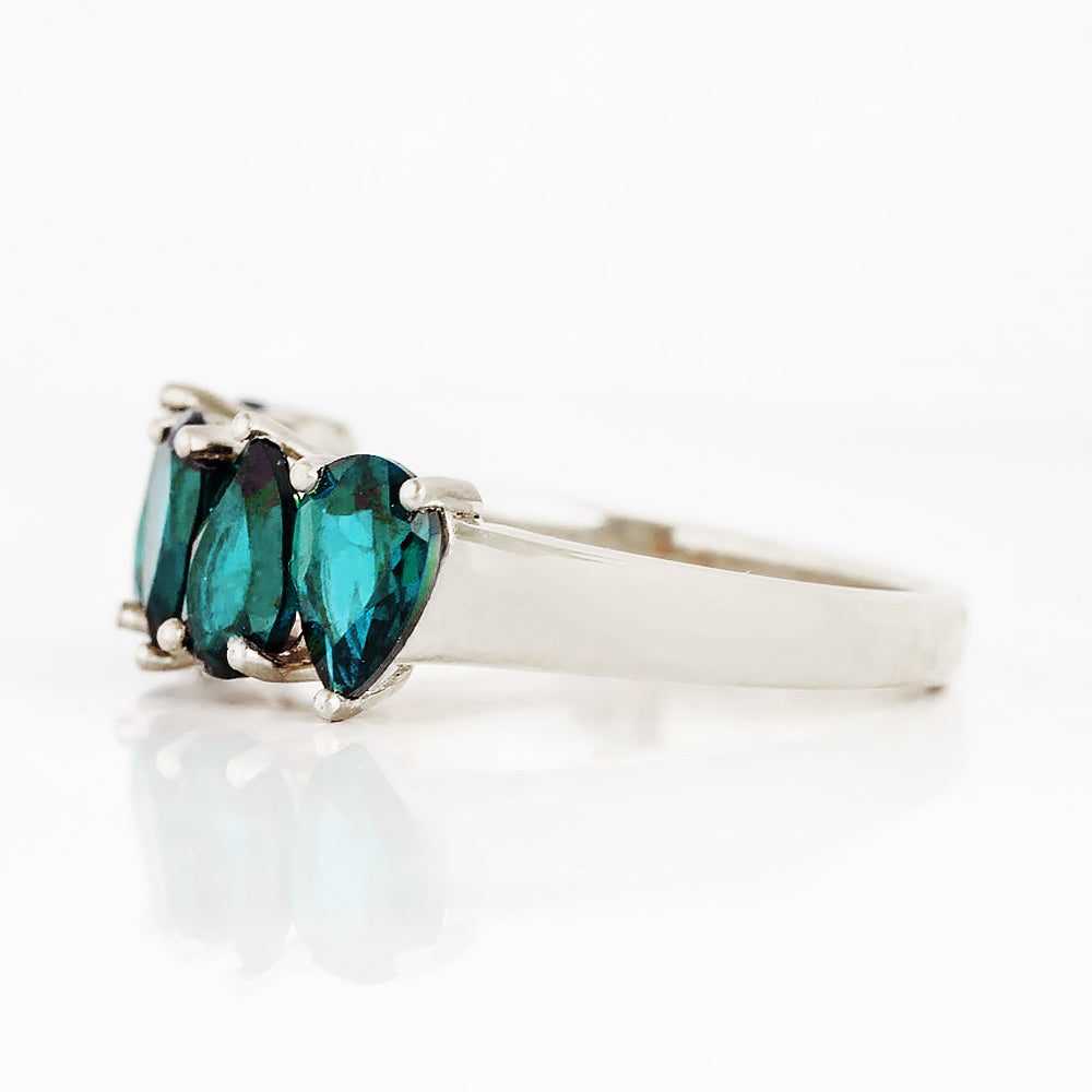 The North-South London Blue Topaz Half Eternity Ring
