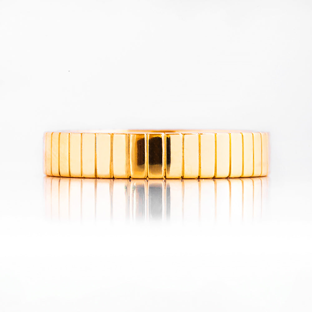 Caspian, a Solid Gold Wedding Band